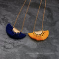 Wholesale Top Design Women Fashion Necklaces Jewelry Accessories Retro Gold Jewelry Colorful Tassel Necklace